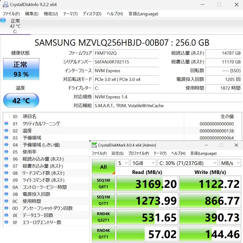 【バッテリー良好】VAIO バイオ Pro PG VJPG13C11N VJPG141GAL3B 第10世代 Core i5-1035G1 メモリ8GB SSD/NVMe256GB FHD13.3インチ Windows11 Pro 2021年製ノートパソコン