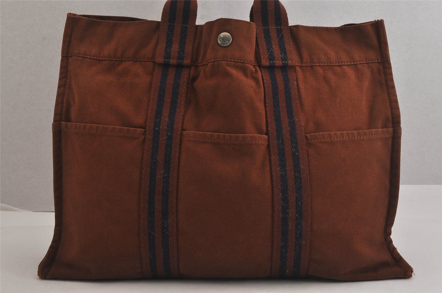 HERMES エルメス フールトゥMM キャンバス トートバッグ