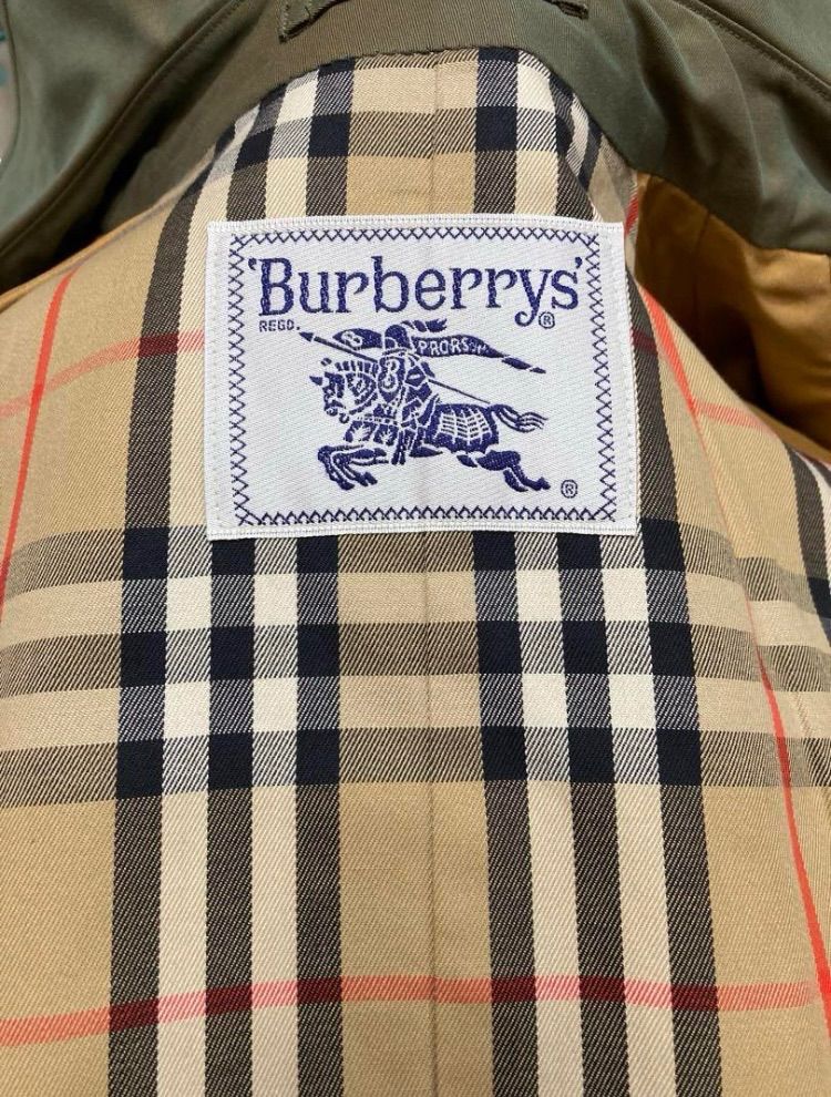 Burberry 玉虫色 ヴィンテージ トレンチコート 1枚 袖 菅田将暉も着用