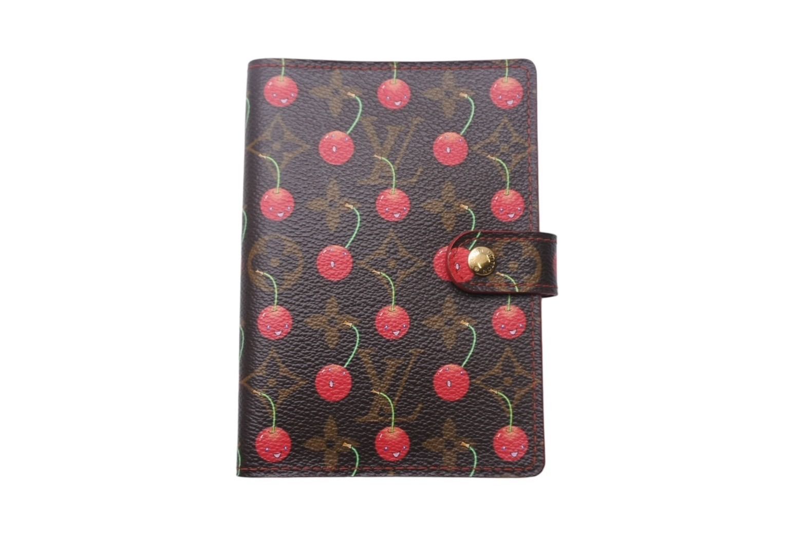 鑑定極美品 ルイヴィトン モノグラム チェリー アジェンダPM 手帳カバー村上隆 鑑定極美品 ルイヴィトン モノグラム チェリー アジェンダPM