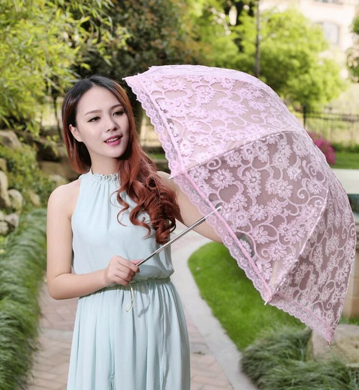 日傘 UVカット 紫外線対策 遮光 遮熱 折りたたみ傘 レディース おしゃれ 晴雨兼用 3段折りたたみ傘 レース刺繍柄日傘 雨傘 折りたたみ 上品 30代 40代 xzdsqmc