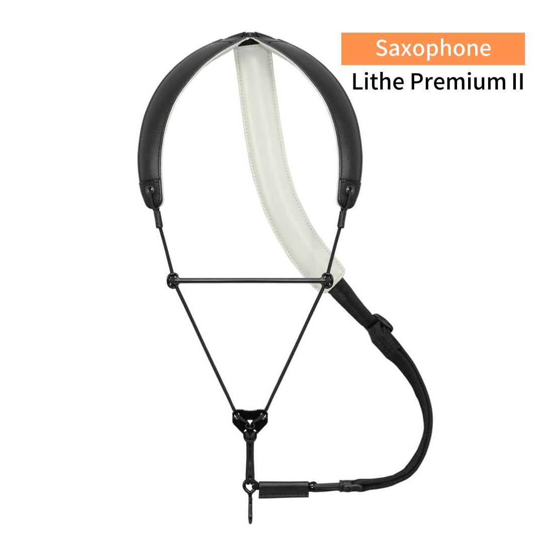 ≪ サックス用 ≫ ブレステイキングストラップ ライザ Ⅱ for Saxophone ノーマルフック オープン Lサイズ ブラック