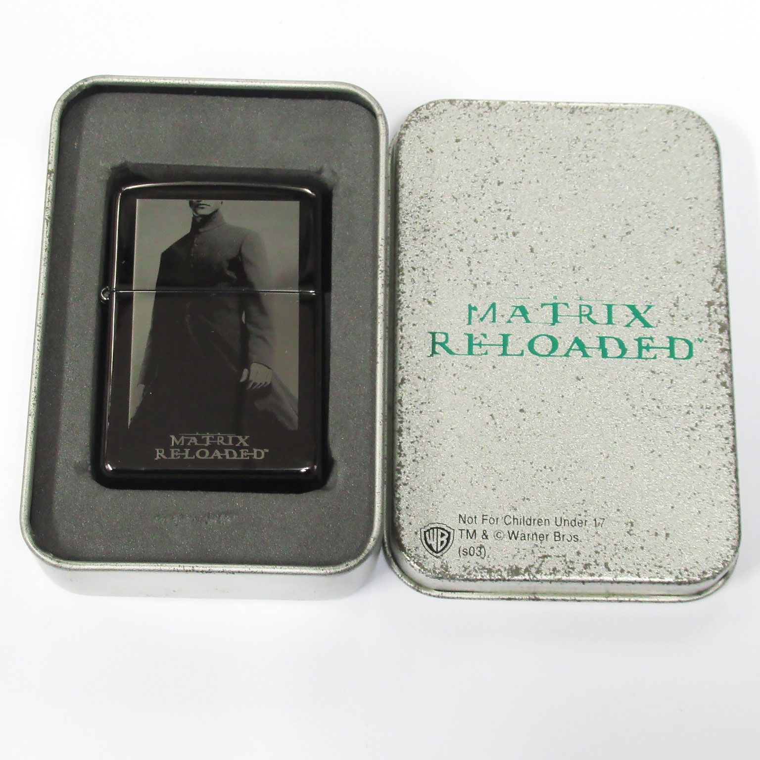 デッドストック】Zippo ジッポーライター MATRIX RELOADED マトリックス リローデッド クラブイメージ ネオ ブラックニッケル 黒  - メルカリ