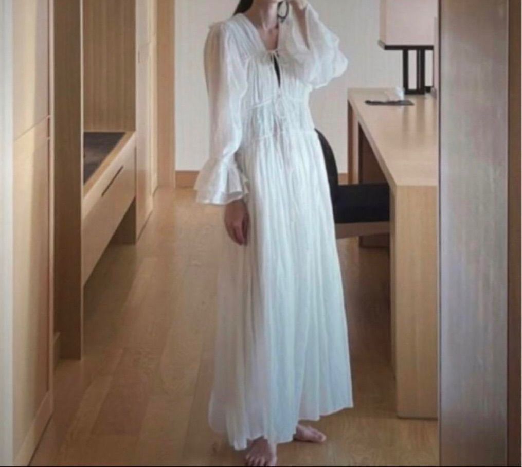 【日本製】 ワンピース dress Sophia マーノ MARNO 丸林広奈 白 M01-4001 ワンピース