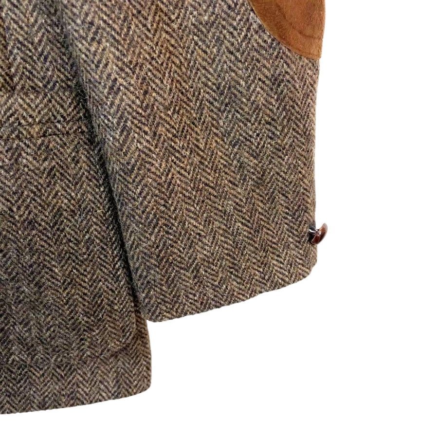 黒タグEddieBauerエディーバウアーHarrisTweedハリスツイード