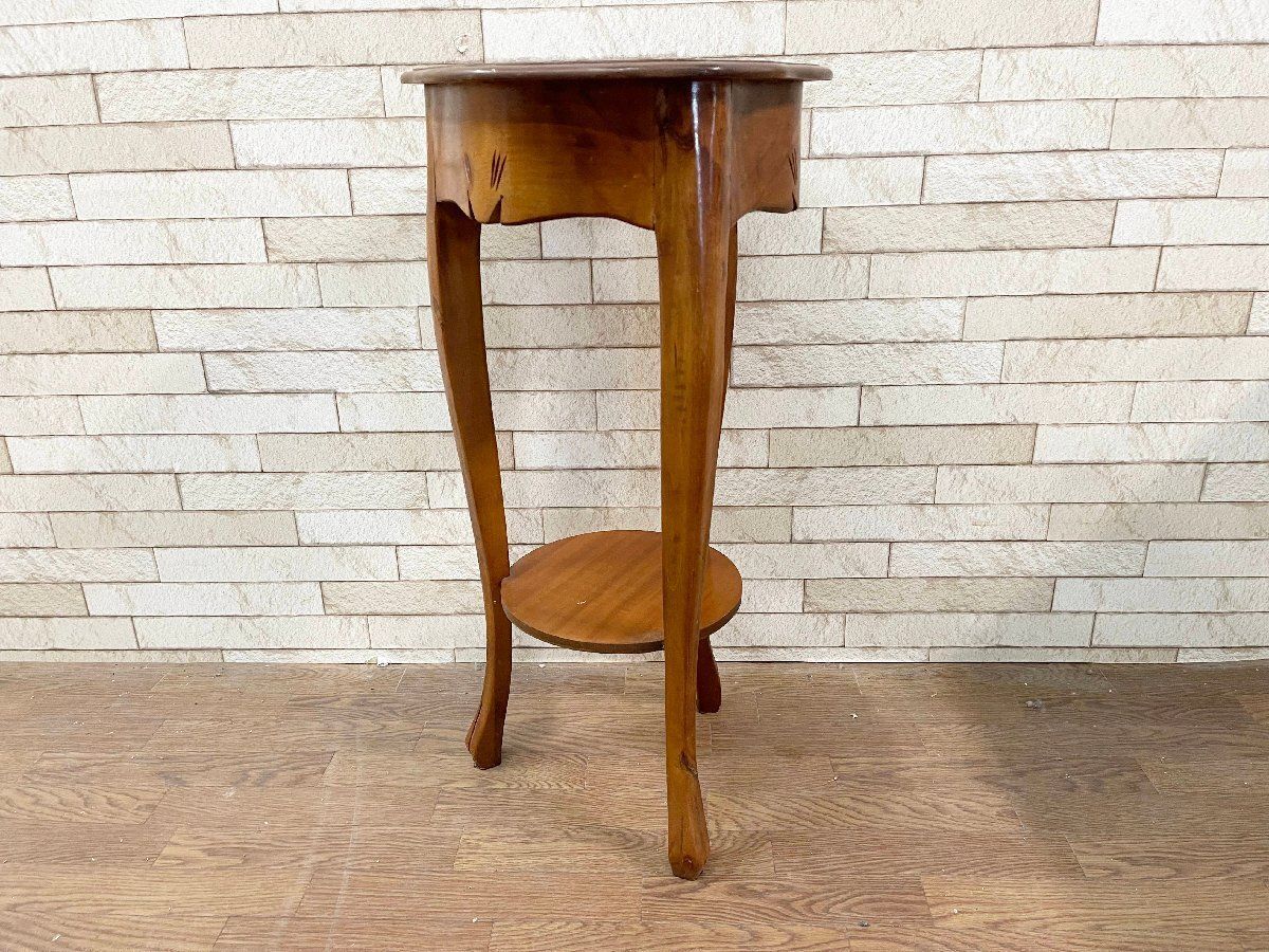 古家具　イタリア製　ドマン　Demain 象嵌　サイドテーブル ♪Demain/ドマン made in ITALY コンソール テーブル 象嵌 アール