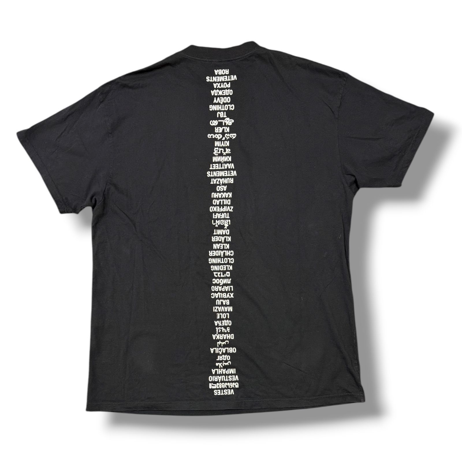 VETEMENTS 19SS Word Print Tee ワールドプリントTシャツ 半袖