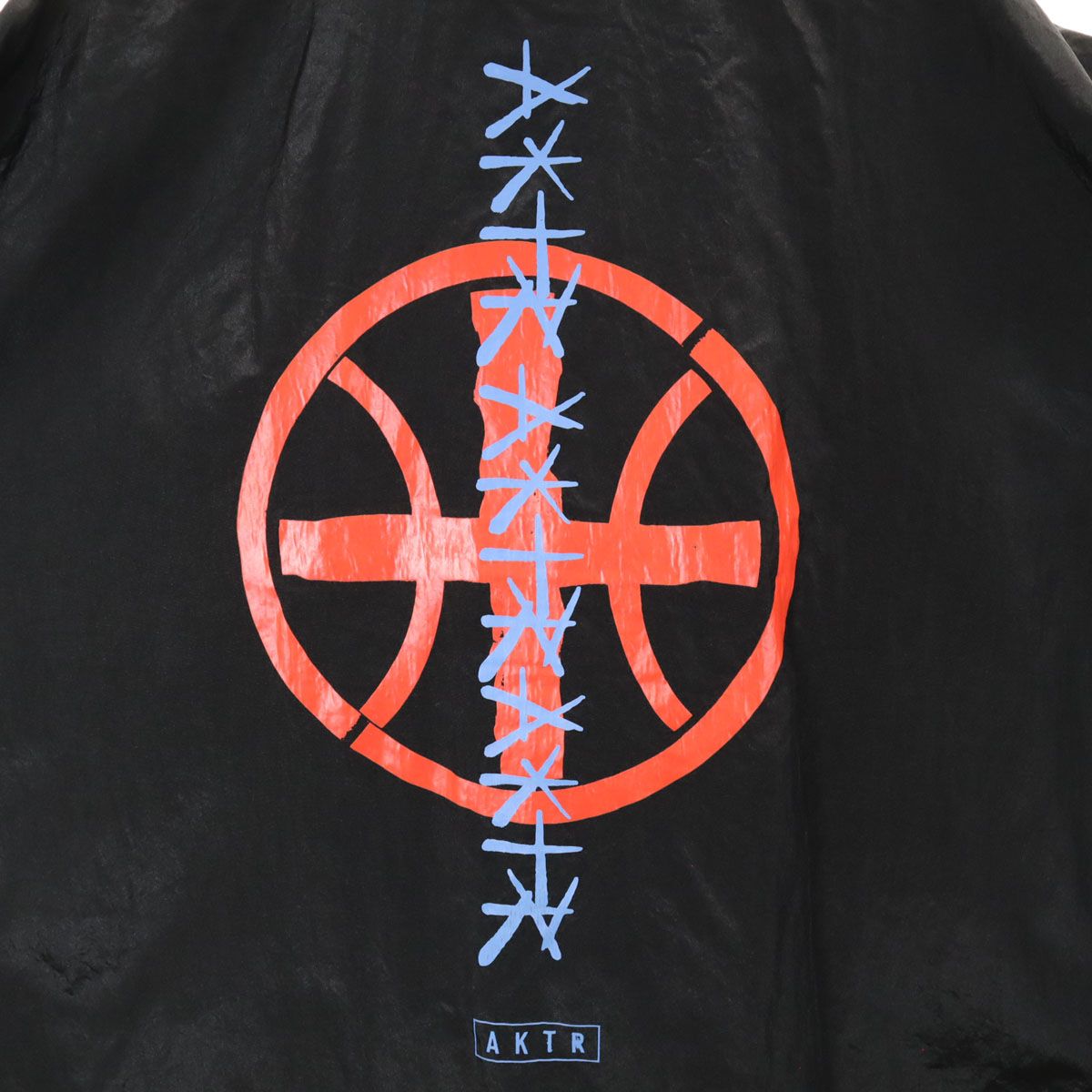 AKTR アクター バックロゴ コーチジャケット XL ブラック 裏メッシュ 