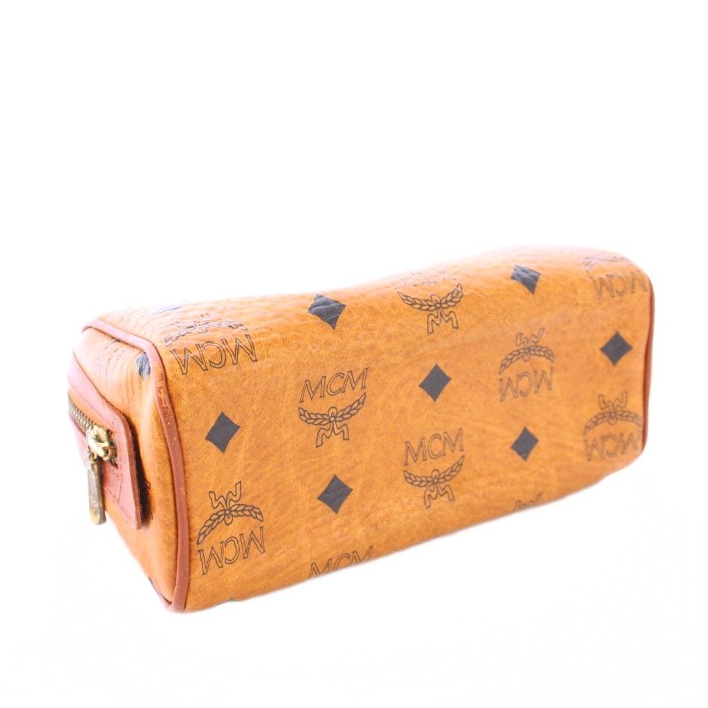 エム・シー・エム MCM ボストンバッグ ヴィセトス柄 茶系 ボストン