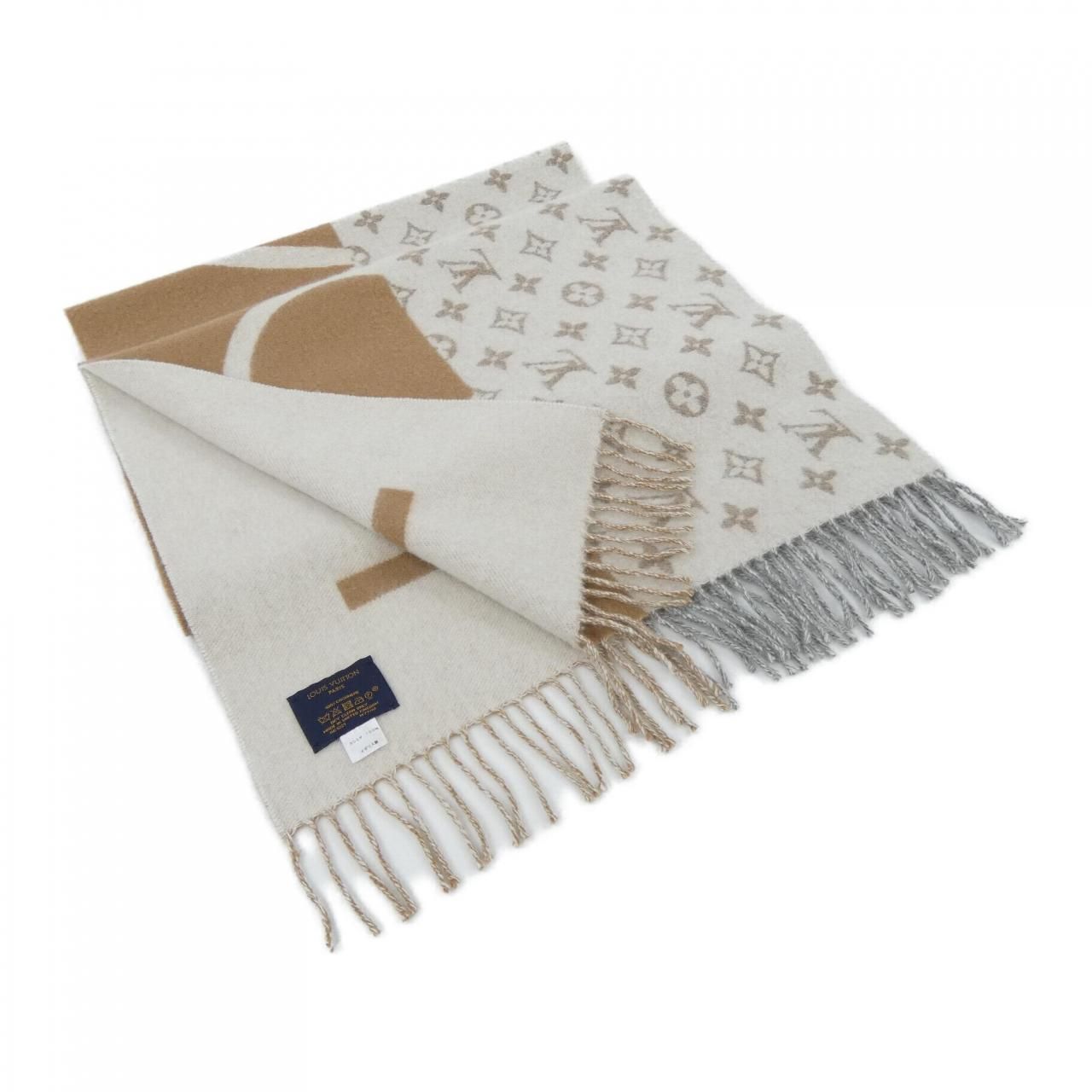 ルイヴィトン LOUIS VUITTON モノグラムスプリット M77119 MUFFLER