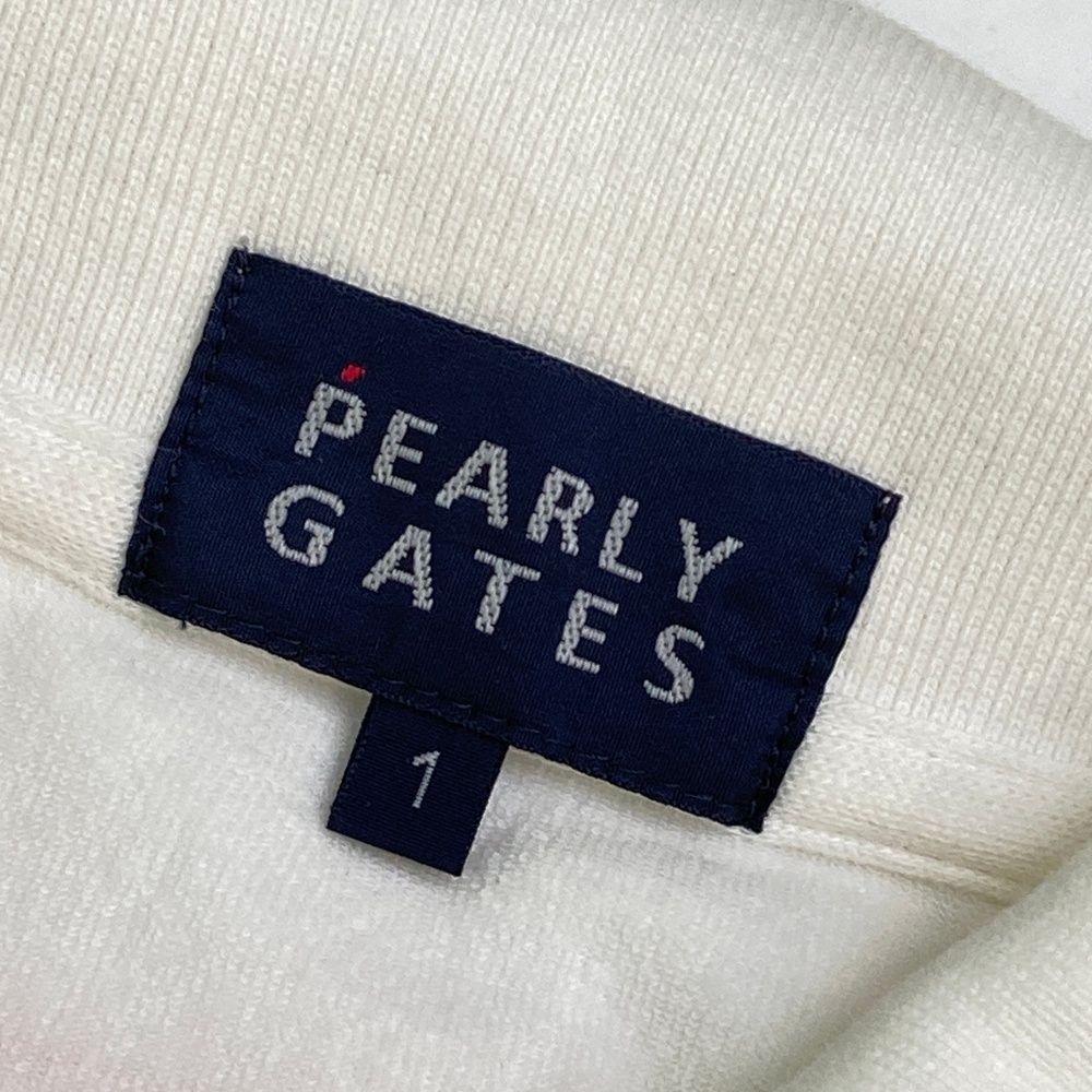 サイズ：1 PEARLY GATES パーリーゲイツ ノースリーブポロシャツ 刺繍