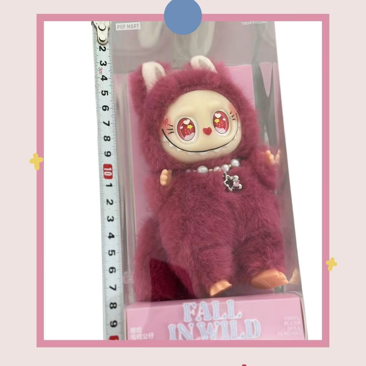 海外限定 ラブブ ピンク いちご ぬいぐるみ LABUBU ZIMOMO