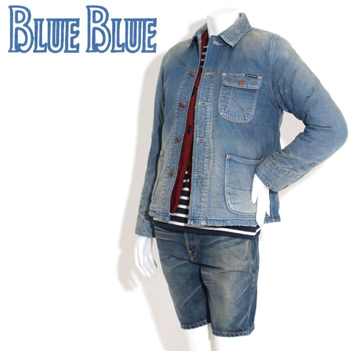 Blue Blue　ブランケット　カバーオール　BlueBlue　ハリラン ブルーブルー BLUEBLUE ブランケットユーズドカバーオールWOMEN'S