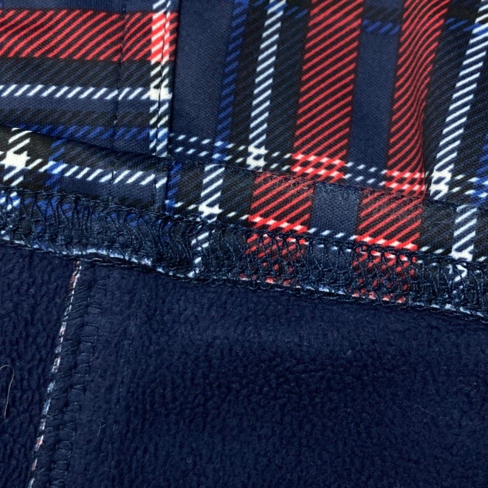 サイズ：M FILA GOLF フィラゴルフ 裏起毛パンツ チェック柄 ネイビー