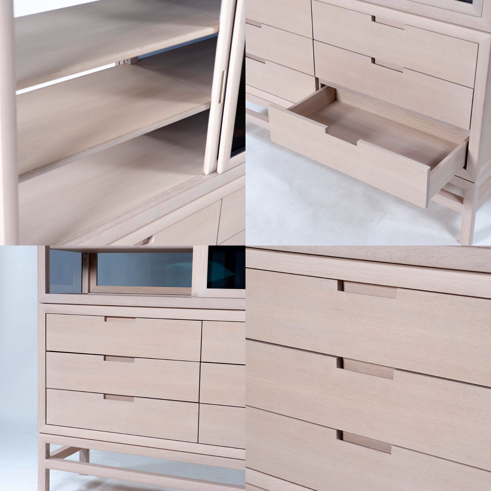 キャビネット タイムアンドスタイル Time&Style edition Silent Drawer Cabinet w160 オーク材 スノーホワイト 日本製 リビング収納 キッチン収納 収納家具 ナチュラルモダン 北欧モダン 定価170万◆配送エリア限定◆