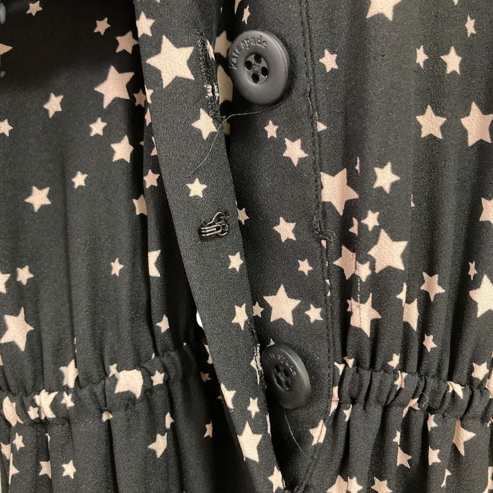 美品 Kate Spade ケイトスペード 星 スタープリント 長袖 ロング  
