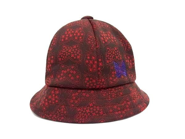 Needles ニードルズ ポリエステル バミューダハット 帽子 レディース メンズ レッド系×ブラウン系 FN1877