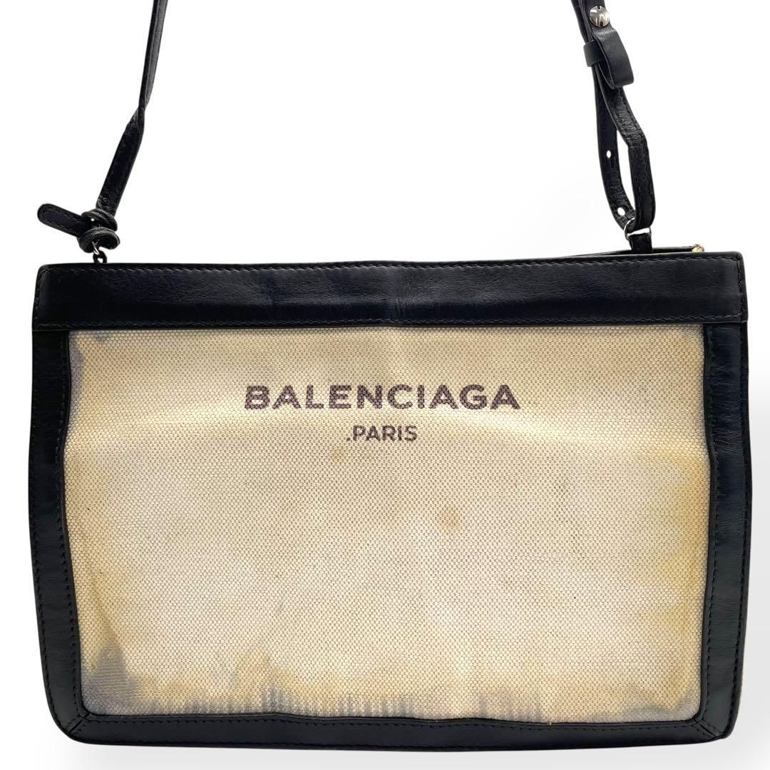 BALENCIAGA バレンシアガ ネイビーポシェット ショルダーバッグ