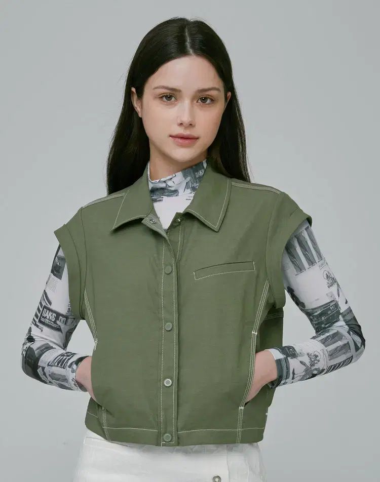  ダックスゴルフ 麻混 リネンブレンド ベスト カーキ 85 90 95 ベスト ジレ ベスト ジレ ビスチェ