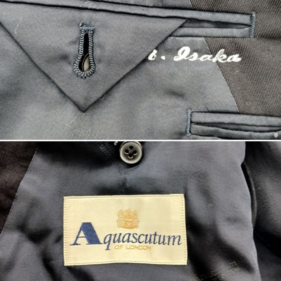 Aquascutum アクアスキュータム テーラードジャケット 金ボタン