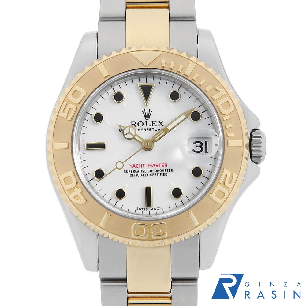 メルカリ最安値⁉️早い者勝ち‼️ 01/07 時点 ロレックス ヨットマスター 168623 ホワイト P番 中古 ボーイズ