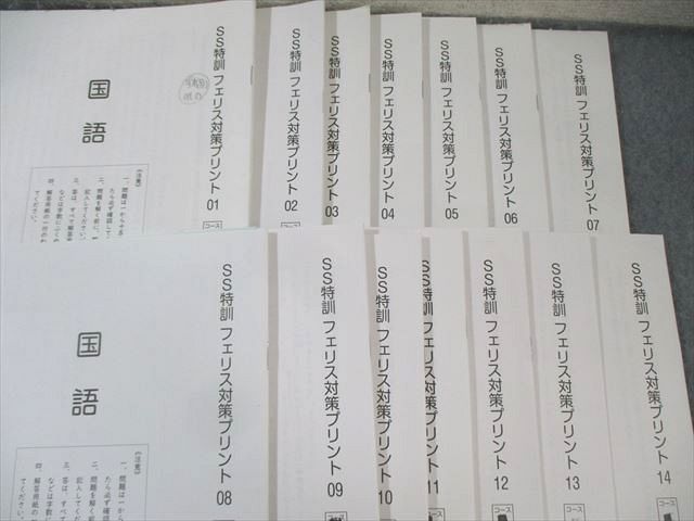 SAPIX サピックス SS特訓 フェリス対策プリント 国語 【全14回分フルセット】 2022 025S2D SAPIX サピックス SS特訓 フェリス対策プリント 国語 【全14回分