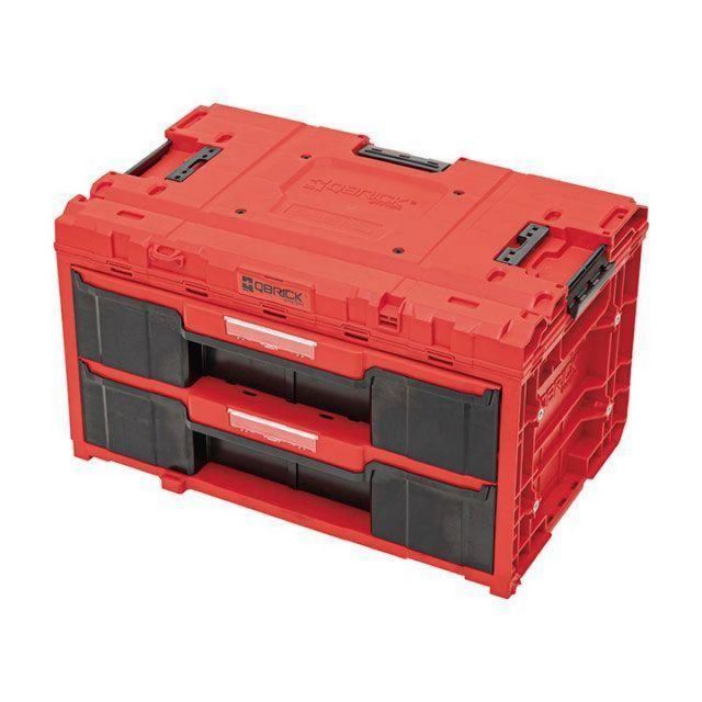 キューブリック QBRICK 超耐久IP66 2段引出し ツールボックス 容量14.5Lx2段 SKRQONED2CZEPG003 QS1 工具収納 工具 入れ ボックス