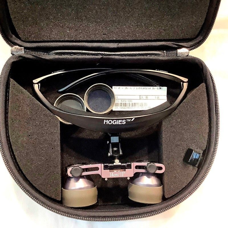 キーラー Keeler キーラー サージカルルーペ 3.0倍 34cm メディビューフレーム レンズ フレーム無し ブラックマット KB-9909