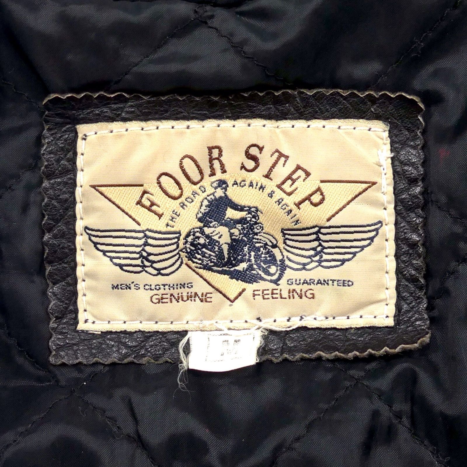 FOOR STEP フールステップ ライダースジャケット M 本革 シングル 