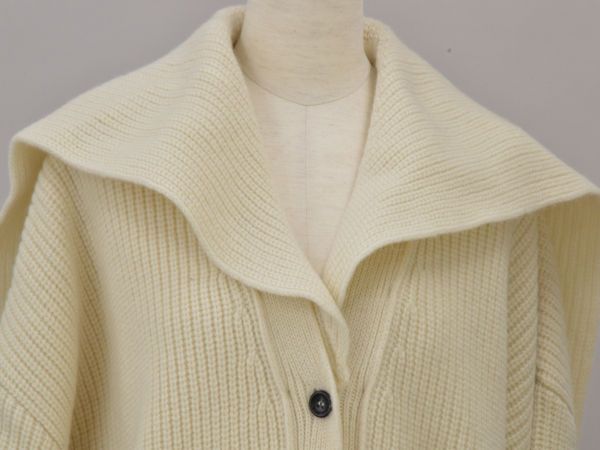 タン TAN ニットカーディガン ウール TN19AW007 Fサイズ ホワイト RAW WHITE レディース F-L6661 タン TAN ニットカーディガン ウール TN19AW007 Fサイズ