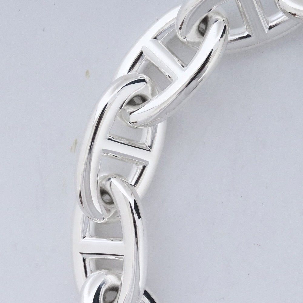 HERMES TGM シェーヌダンクル ブレスレット 10コマ シルバー - メルカリ