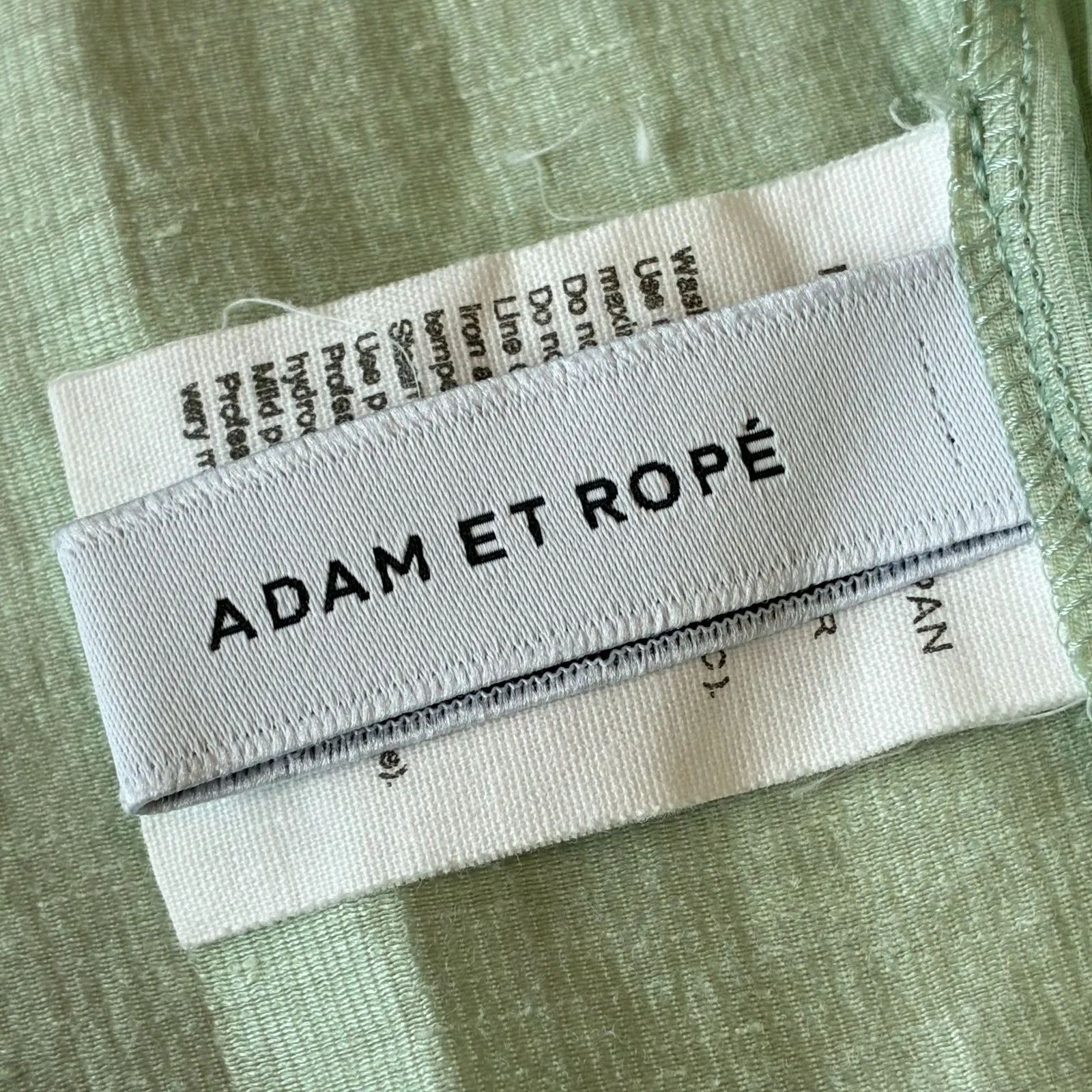 極美品 ADAM ET ROPE アダムエロペ リネン バルーンショートスリーブ 