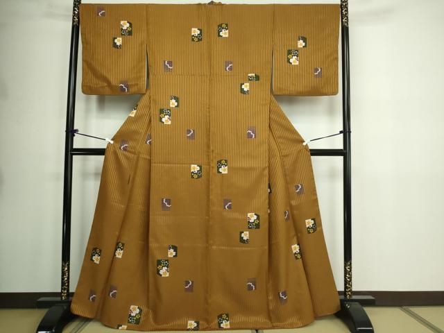 平和屋着物●小紋　舞桜文　ロング丈　洗える着物　未使用　AABD8565fy 平和屋着物□小紋 舞桜文 洗える着物 DAAW9583sf - メルカリ