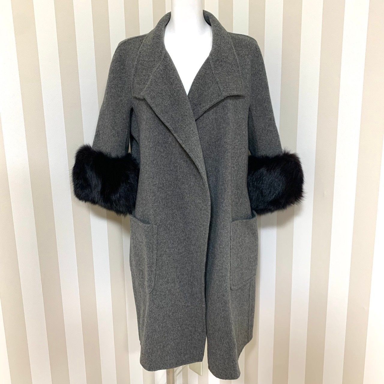 Deuxieme Classe ウールアンゴラリバーコート 23aw ドゥーズィエム