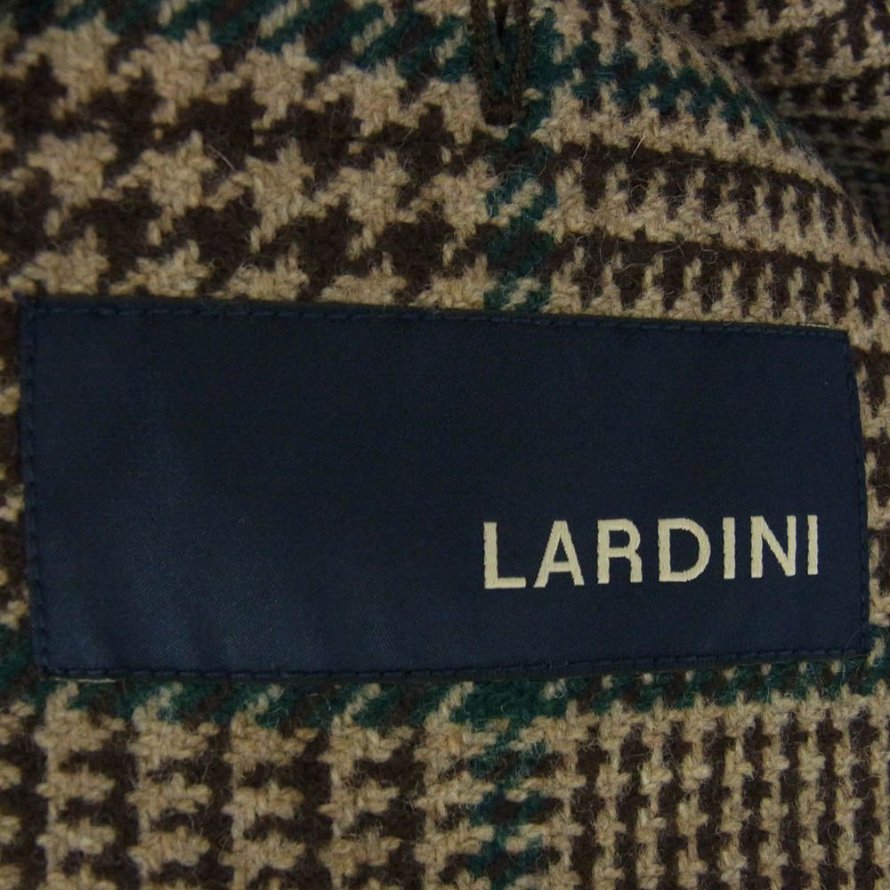 LARDINI ラルディーニ イタリア製 ブートニエール付き チェック