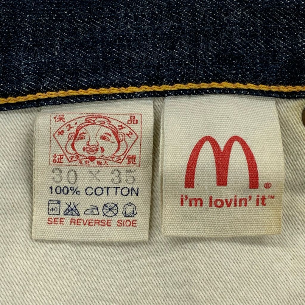 EVISU McDonald's Lot.2165 コラボ ジーンズ W30 L35 エヴィス