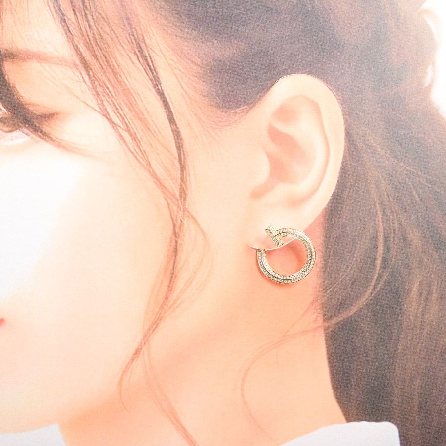TIFFANY&Co. ティファニー ピアス Tワン オープンフープ - メルカリ