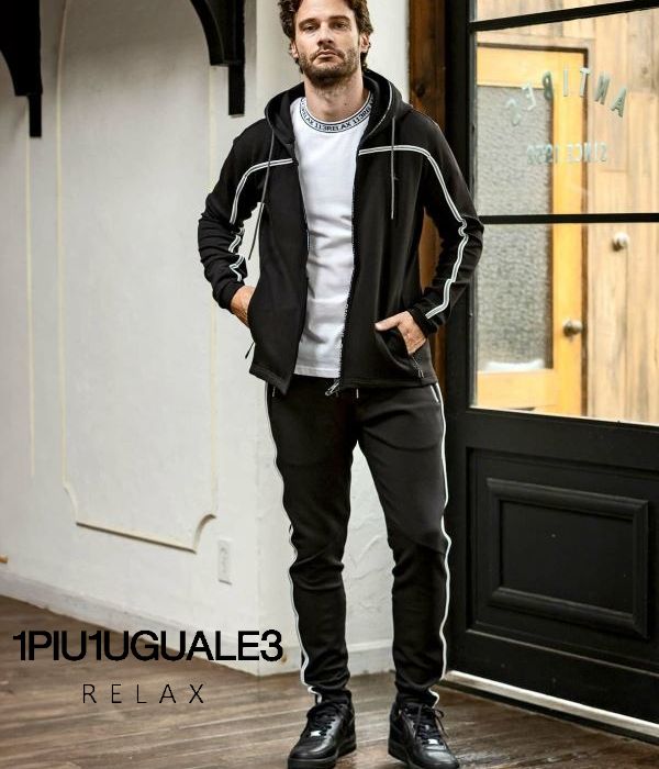 1PIU1UGUALE3 RELAX アサッカー メンズ スーツ 上下セット