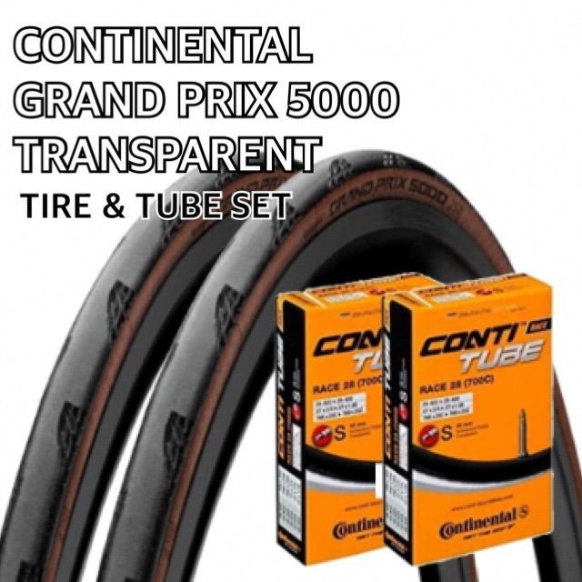 Continental GP5000 25C タイヤチューブ2本セット - パーツ