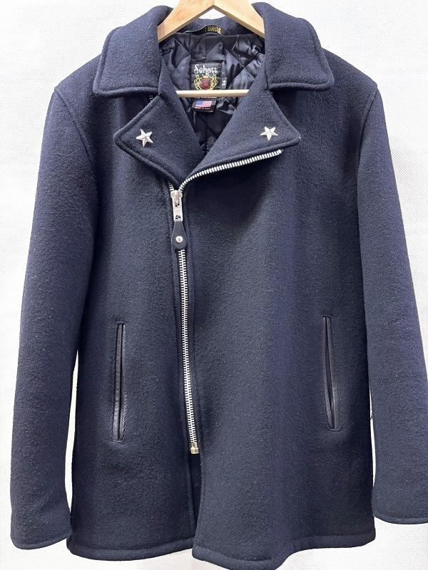 Schott ショット【サイズ36】ライダース ダブル メルトン ピーコート