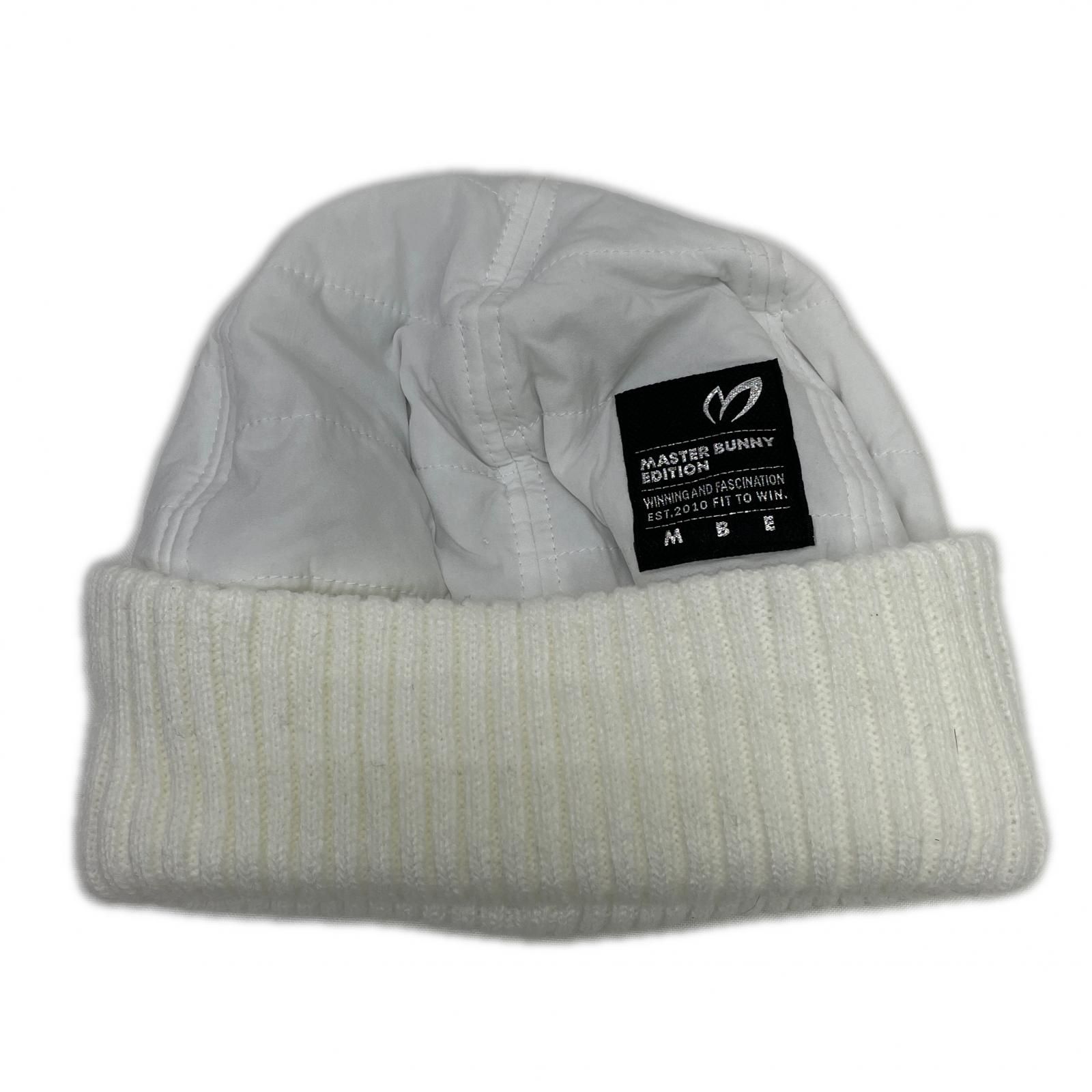 マスターバニーエディション　ニット帽　白 中古 マスターバニーエディション MASTER BUNNY EDITION つば付ニット