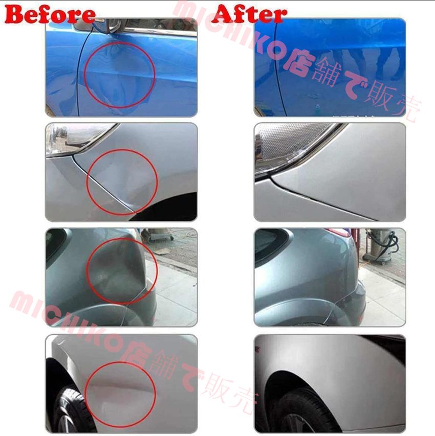 自動車デントプーラーキット - へこみ除去ツール ペイントレスデント修理キット 誘導ヒーターマシン ホットボックス 1380W 最大 車用へこみ除去修復ツール 大小のへこみ 雹によるへこみ除去 FFCRYSTALESIA_COM