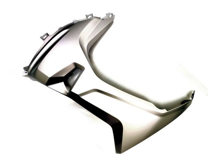 BMW 純正 F サイド フェアリング LH WHITE ALU MATT | 46638560823