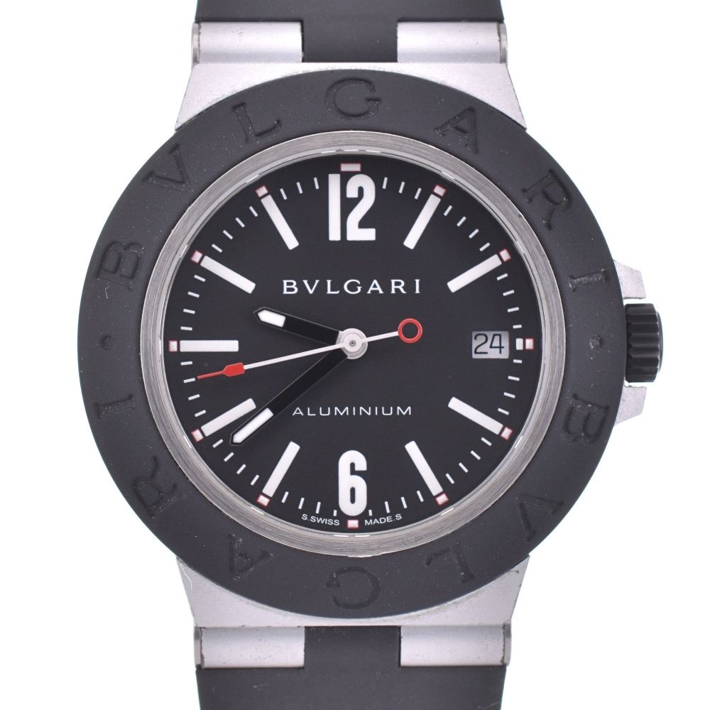 ブルガリ BVLGARI BB40AT アルミニウム デイト 自動巻き メンズ 内 き L 143165
