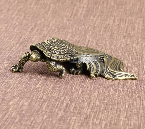 銅 細工 茶道具 香道具 蓋置 置物 長寿亀 文鎮 銅製 工芸品 置物