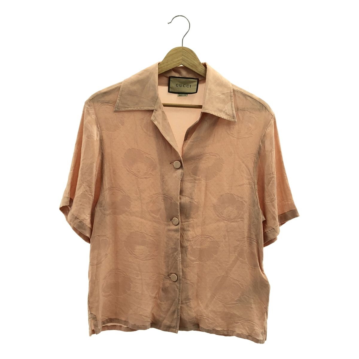 美品】 GUCCI / グッチ | silk 100％ / シルク ジャガード オープン  