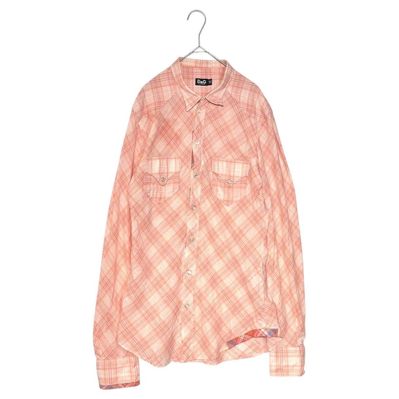 D&G(ディー&ジードルガバドルチェ&ガッバーナ) Western Check Shirt 