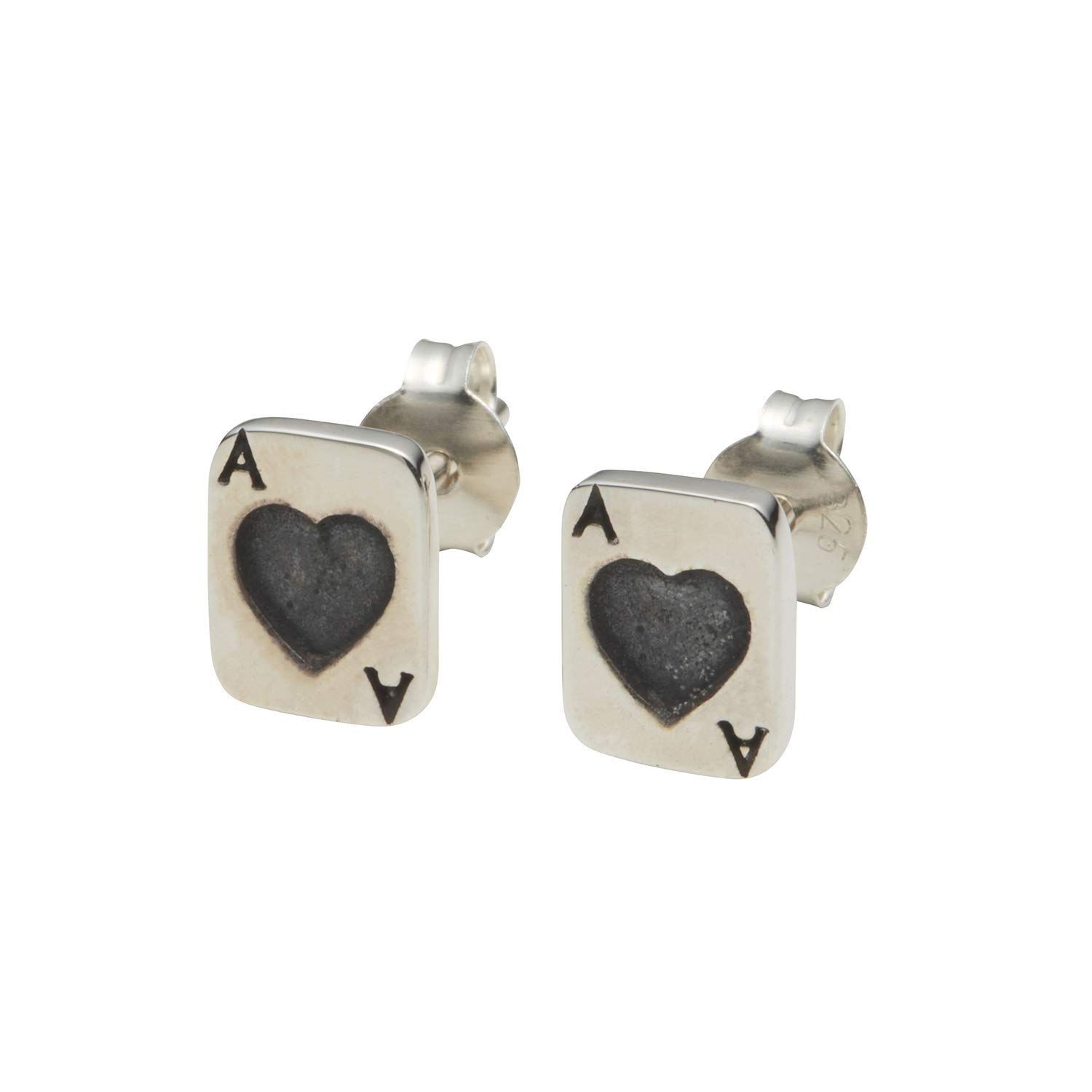 NYN-JEWELRY ACE OF HEART PIERCE シルバー925 エースオブハートピアス イヤリング メンズ トランプシリーズ