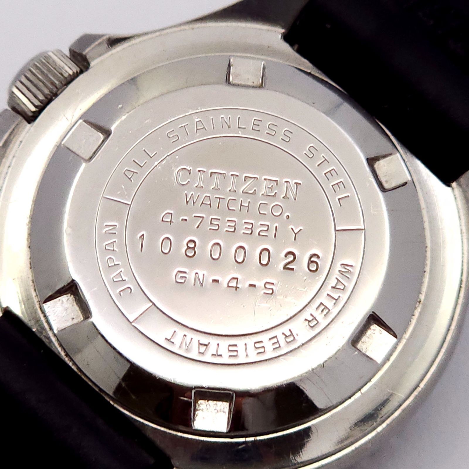 CITIZEN シチズン クリストロン ダイバー 4-753321 QZ 動作品 黄色