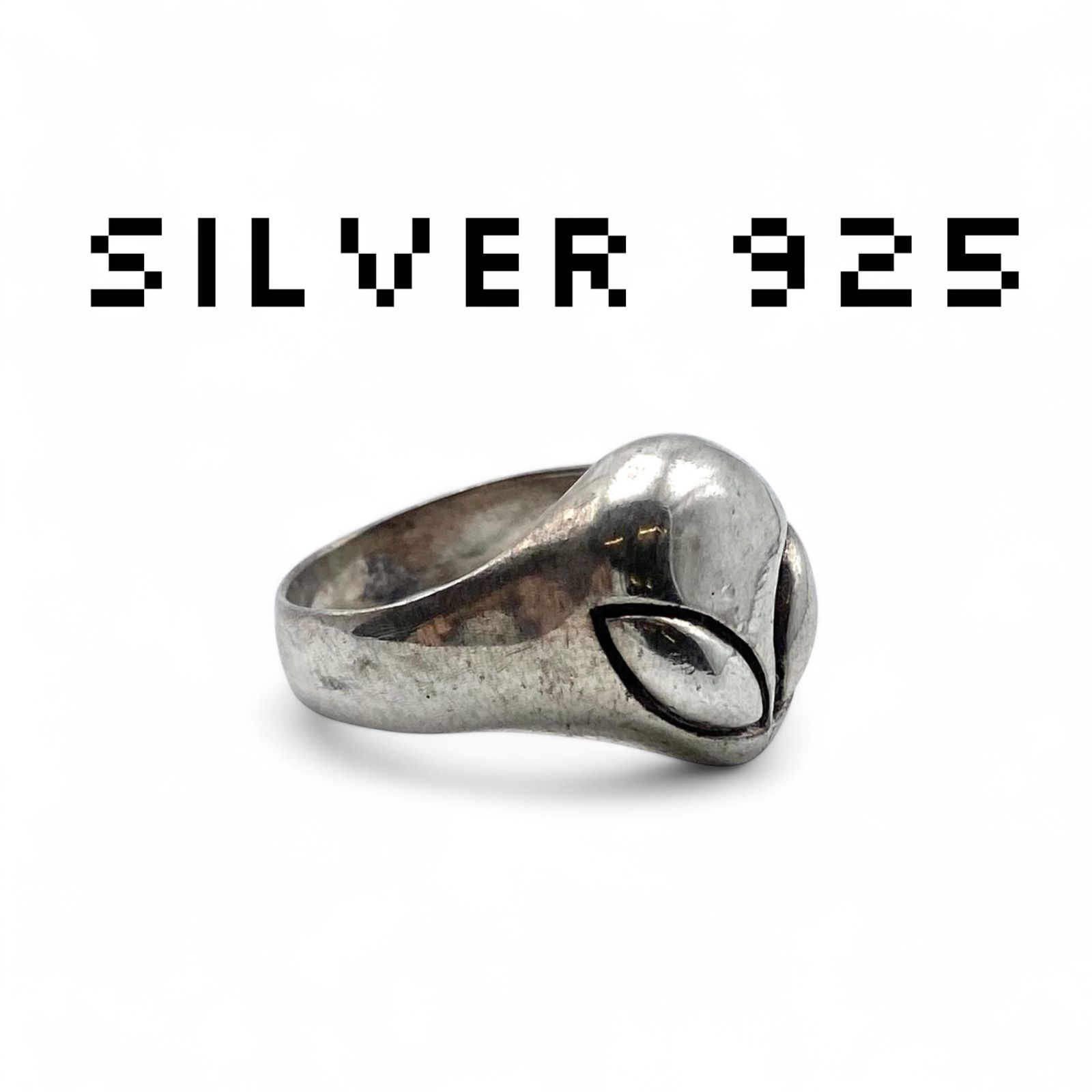 SILVER925 ALIEN DESIGN RING/シルバー/リング 高重量・開口ギミック 